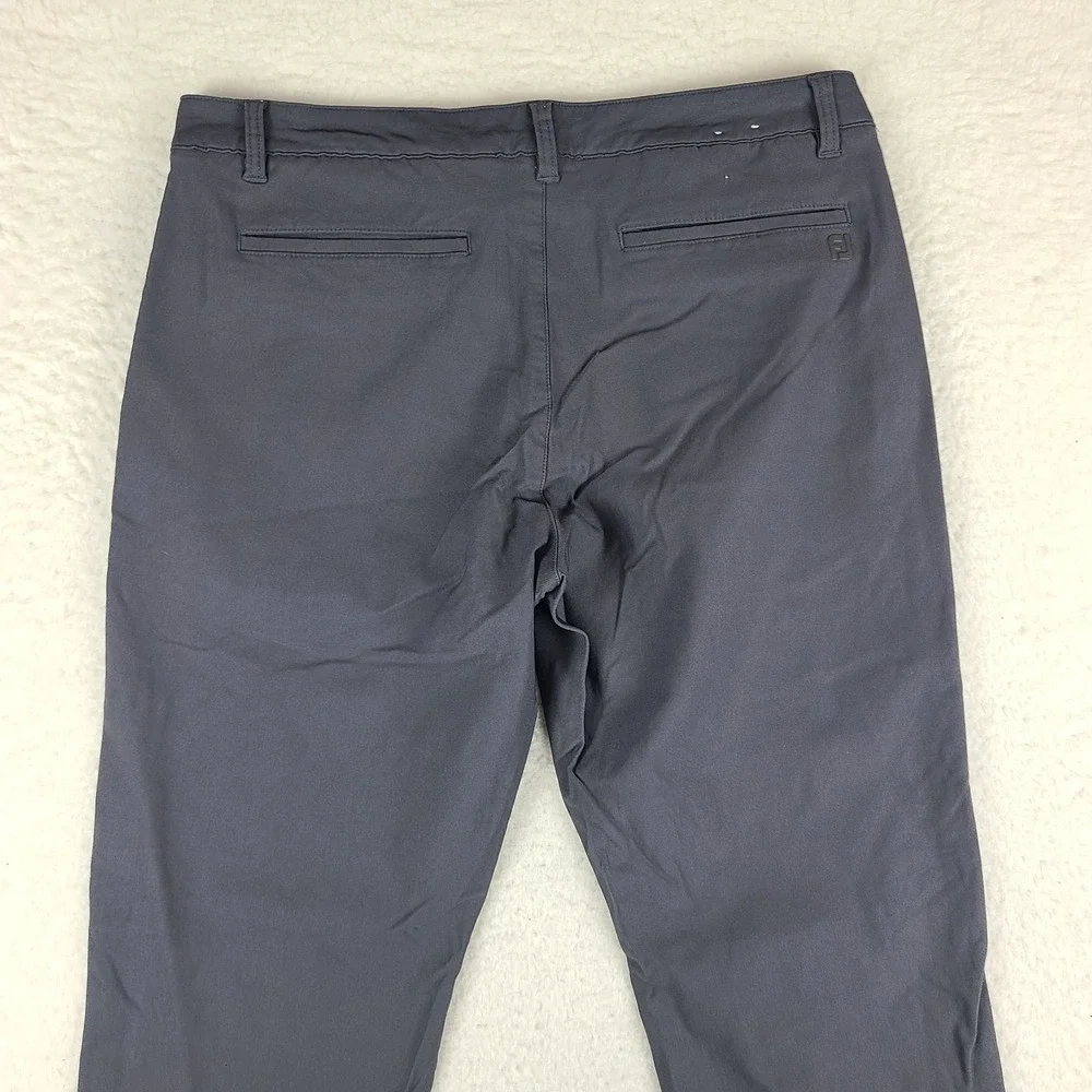 Foot Joy Pants Men 35x28 Dark Gray Thermo Series Performance Tech FJ Golf HEMMED